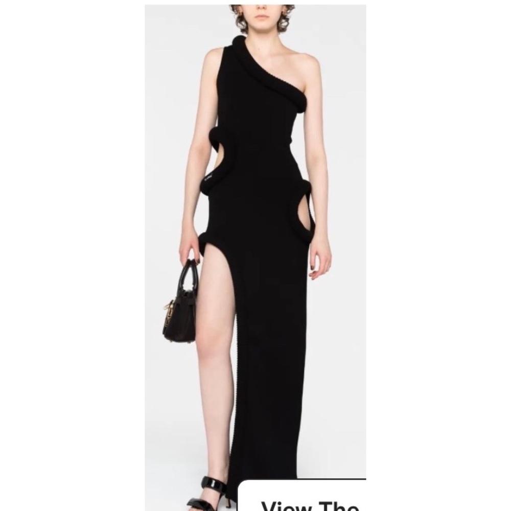 OFF-WHITE ONE SHOULDER MAXI DRESS SZ fr 44